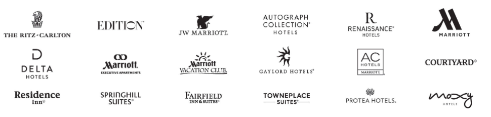 several logos of hotels