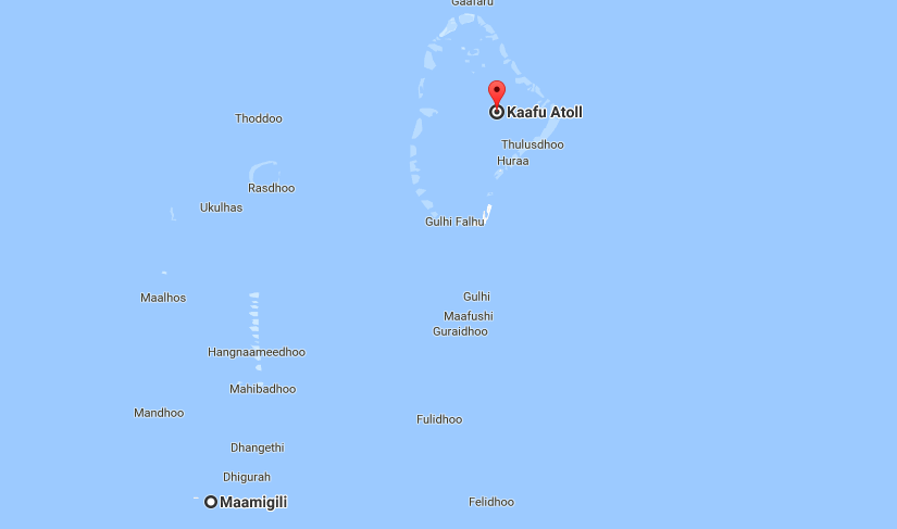 a map of the island